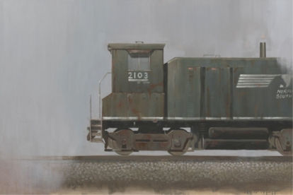 54 x 36 Train in Fog (BG)