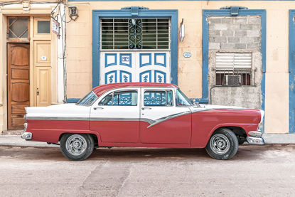 36 x 24 Cuban Car, Red and White (IBG)