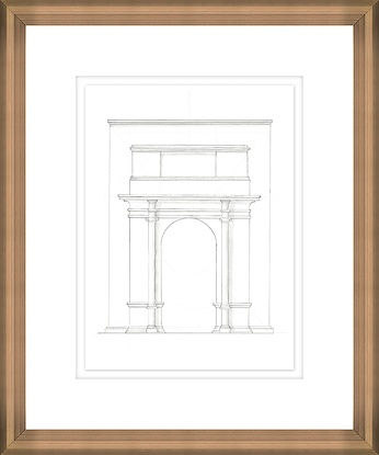 20 x 24 Western Architecture V (GF)