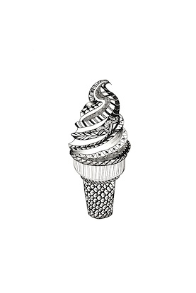24 x 36 Ice and Cream II (MT)