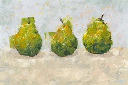 45 x 30 Three Pears I (KG)