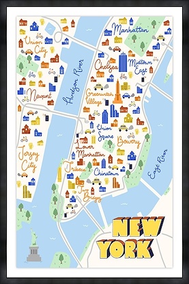 20 x 30 New York Map (GF)