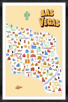 20 x 30 Las Vegas Map (GF)