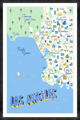 20 x 30 Los Angeles Map (GF)