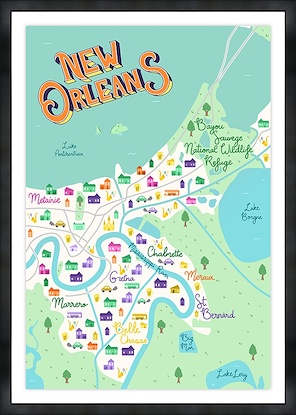 20 x 30 New Orleans Map (GF)