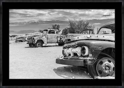 24 x 17 Desert Car B&W VI (GF)