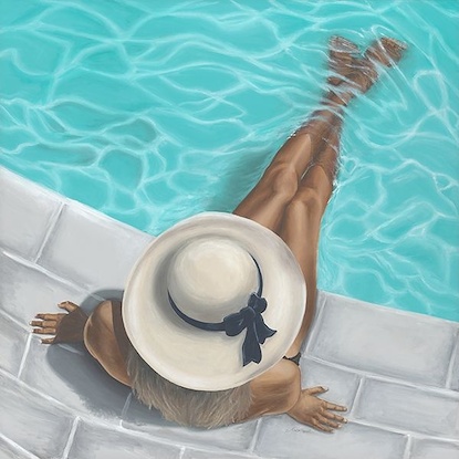 40 x 40 Relaxing Poolside* (OG)(ACR-CAN)