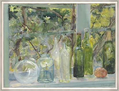 32 x 24 Windowsill with Bottles (FMA-IBG)