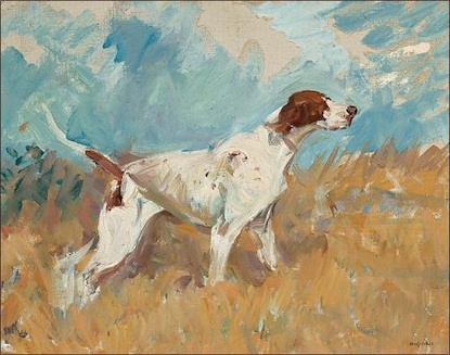 38 x 30 English Setter on Watch (IBG)