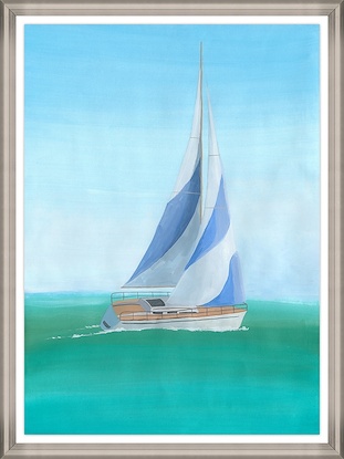30 x 40 Blue Green Sea I (GF)