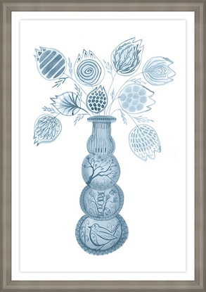 24 x 34 Indigo Vase II (GF)
