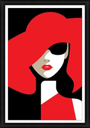 24 x 34 Woman in Red II (GF)