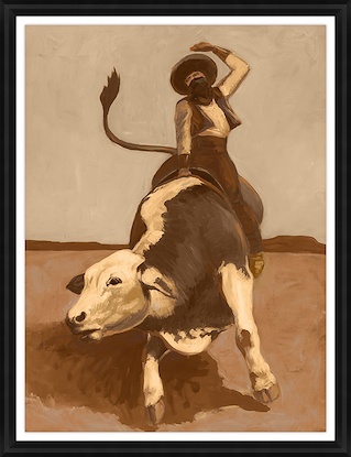 30 x 39 Bull Rider (GF)