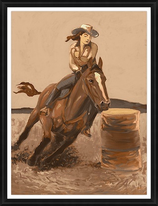30 x 39 Barrel Racer (GF)