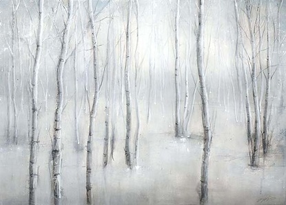 28 X 20 Pearly Birch Trees II* 