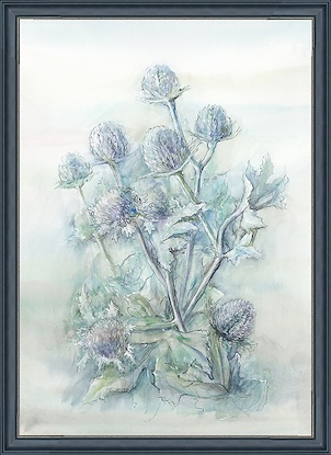 44.5 x 60.5 Blue Thistle Spray (FMA-LN)