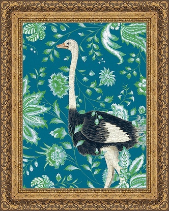 24 x 30 Wild Wonderland - Ostrich (FMA-LN)