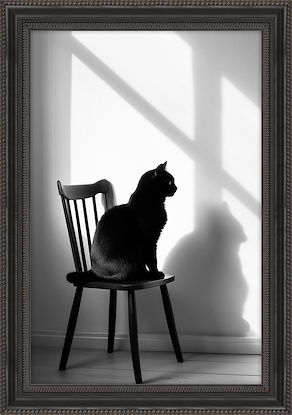 26 x 37 Feline Feature - Sit (FMA-IBG)