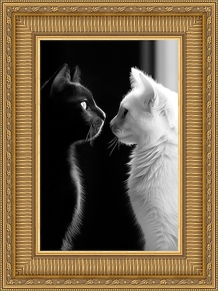24 x 32 Feline Feature - Stare (FMA-IBG)