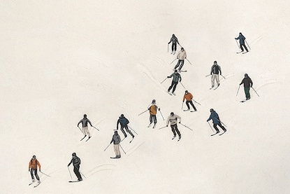 60 x 40 Downhill Skiing II (NG)