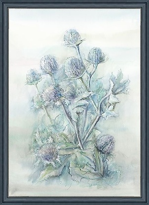 44.5 x 60.5 Blue Thistle Spray (FMA-LN)