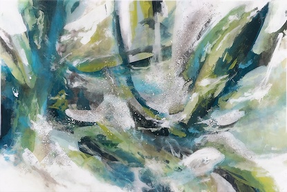 60 x 40 Green Waves III (CS-S)