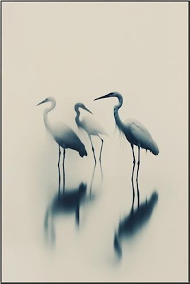 30 x 45 Birds in Lake (IBG)