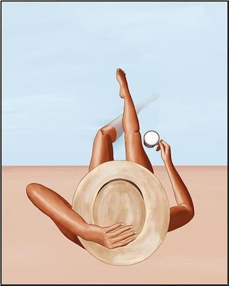 36 x 45 Poolside Girl (IBG)