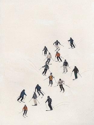 30 x 40 Downhill Skiing (NG)
