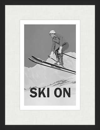 20 x 26 Ski On Monochrome (GF)