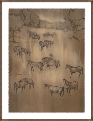 24 x 31 Herd of Horses I (GF)