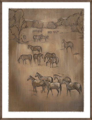 24 x 31 Herd of Horses II (GF)