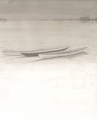 22 x 30 Boats at Rest I * (OG)(WAT-PAP)