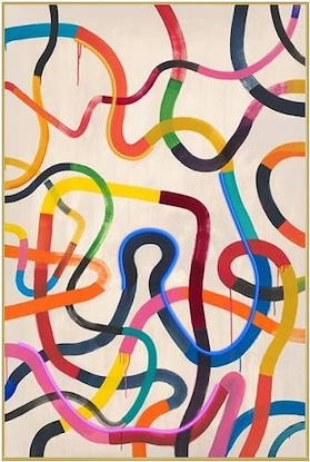 40 x 60 Vibrant Labyrinth I (ELE)
