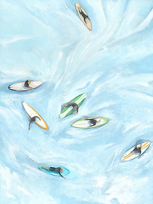 30 x 40 Surfers Afloat (HP-NG)