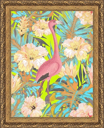 30 x 37 Glowing behind Feathers V (FMA-LN)