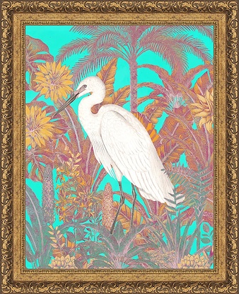 30 x 37 Glowing behind Feathers II (FMA-LN)