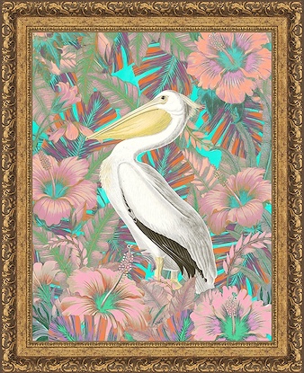30 x 37 Glowing behind Feathers IV (FMA-LN)