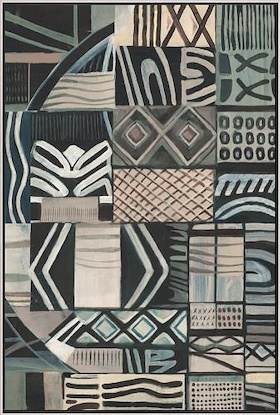 30 x 45 Mystic Grid I (LN)