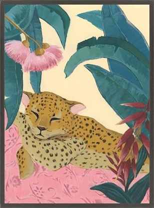 30 x 41 Sleeping Leopard (IBG)