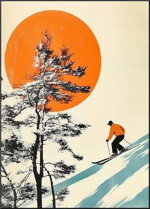 30 x 42 Skiing in Japan (IBG)