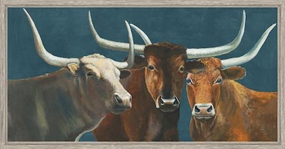 60 x 30 Three Steers (IBG)