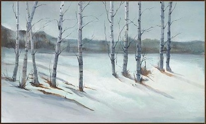 60 x 36 Winter Birch Trees (FC)