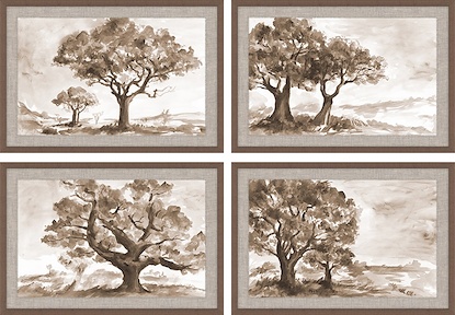 70 x 48 Contemplative Oaks Set (GF)