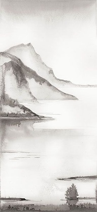 9.5 X 20.5 Morning Mountains III* (OG)