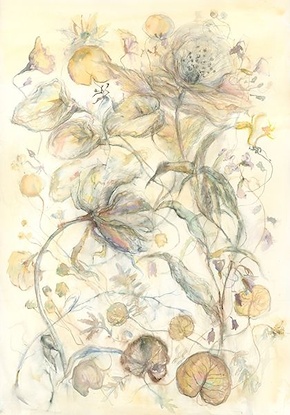 14 x 20 Petal & Stem Whirls I* 