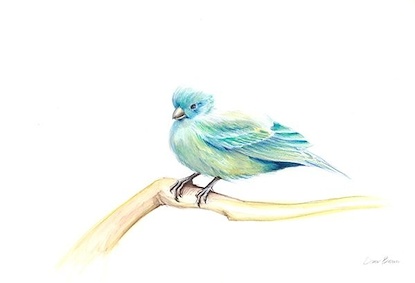 22 X 15 Bird on a Twig III* (OG)