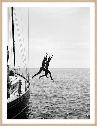 40 x 52 Jumping From a Boat (GF)