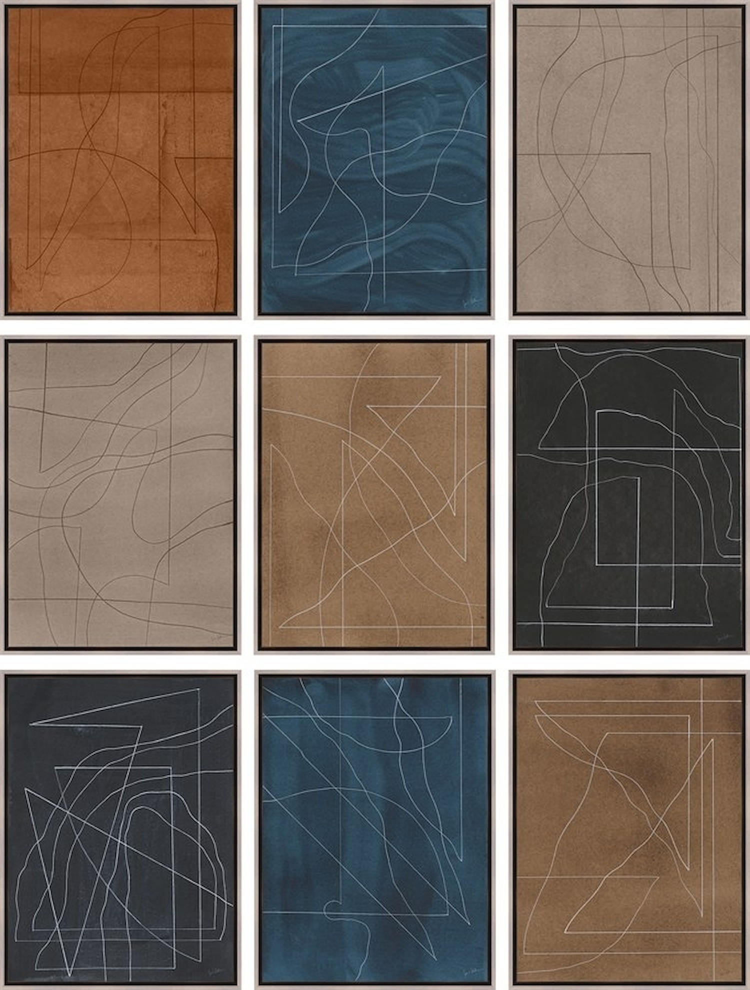 Movements of Colors Set (Set of 9)