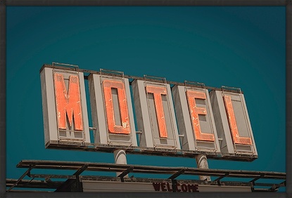 60 x 40 Roadside Motel Sign (EBL)